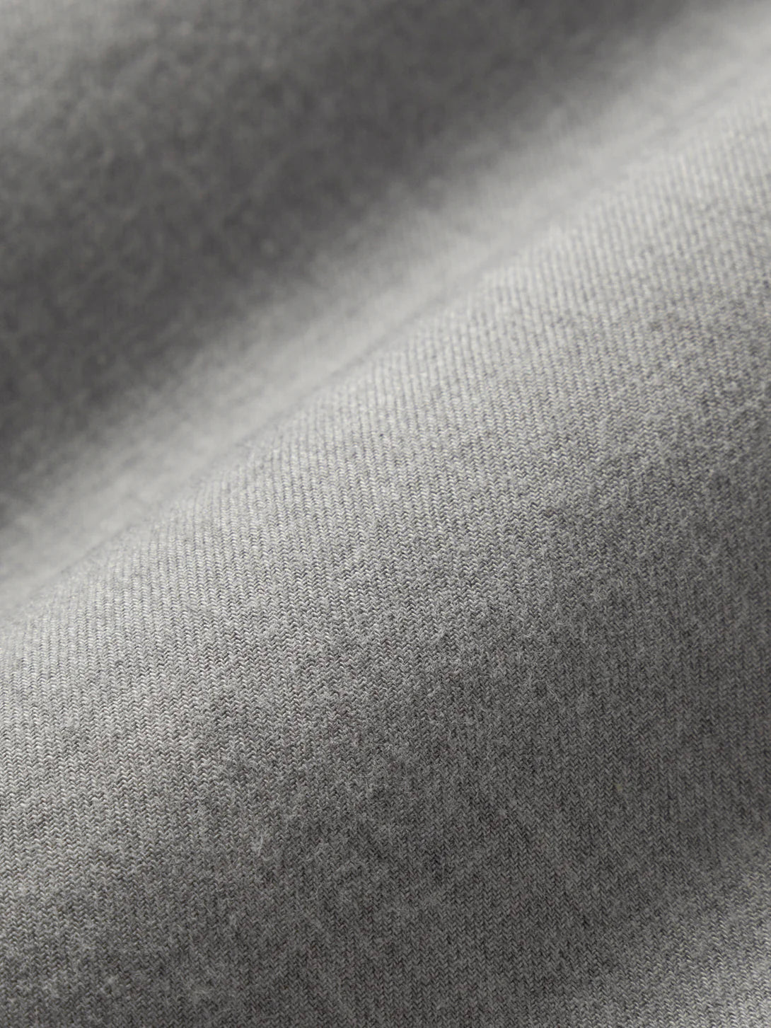 Fulton Flannel Twill Shirt - Light Gray