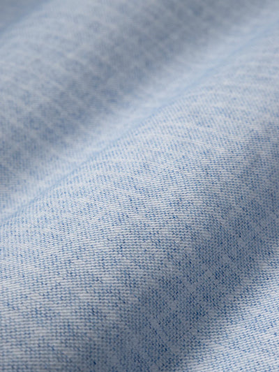 Arik Heather Gridcheck Shirt - Light Blue & White