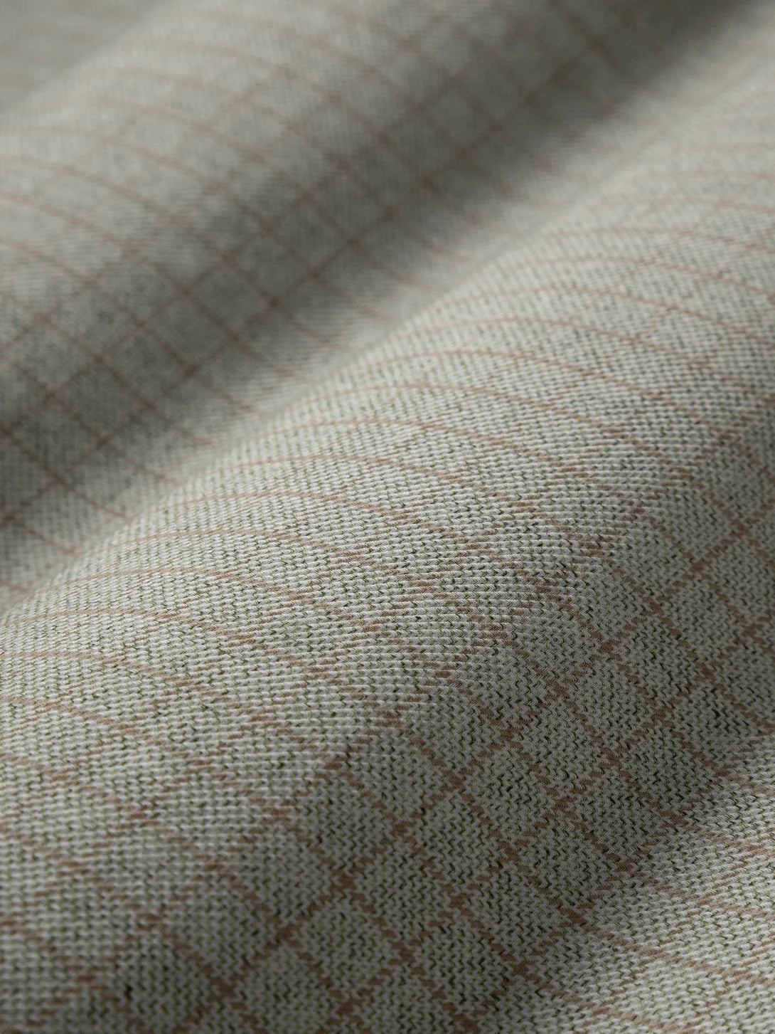 Arik Heather Gridcheck Shirt - Olive & Rosy Brown