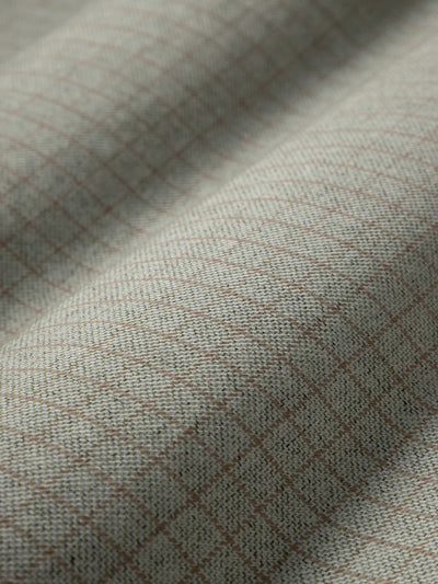 Arik Heather Gridcheck Shirt - Olive & Rosy Brown