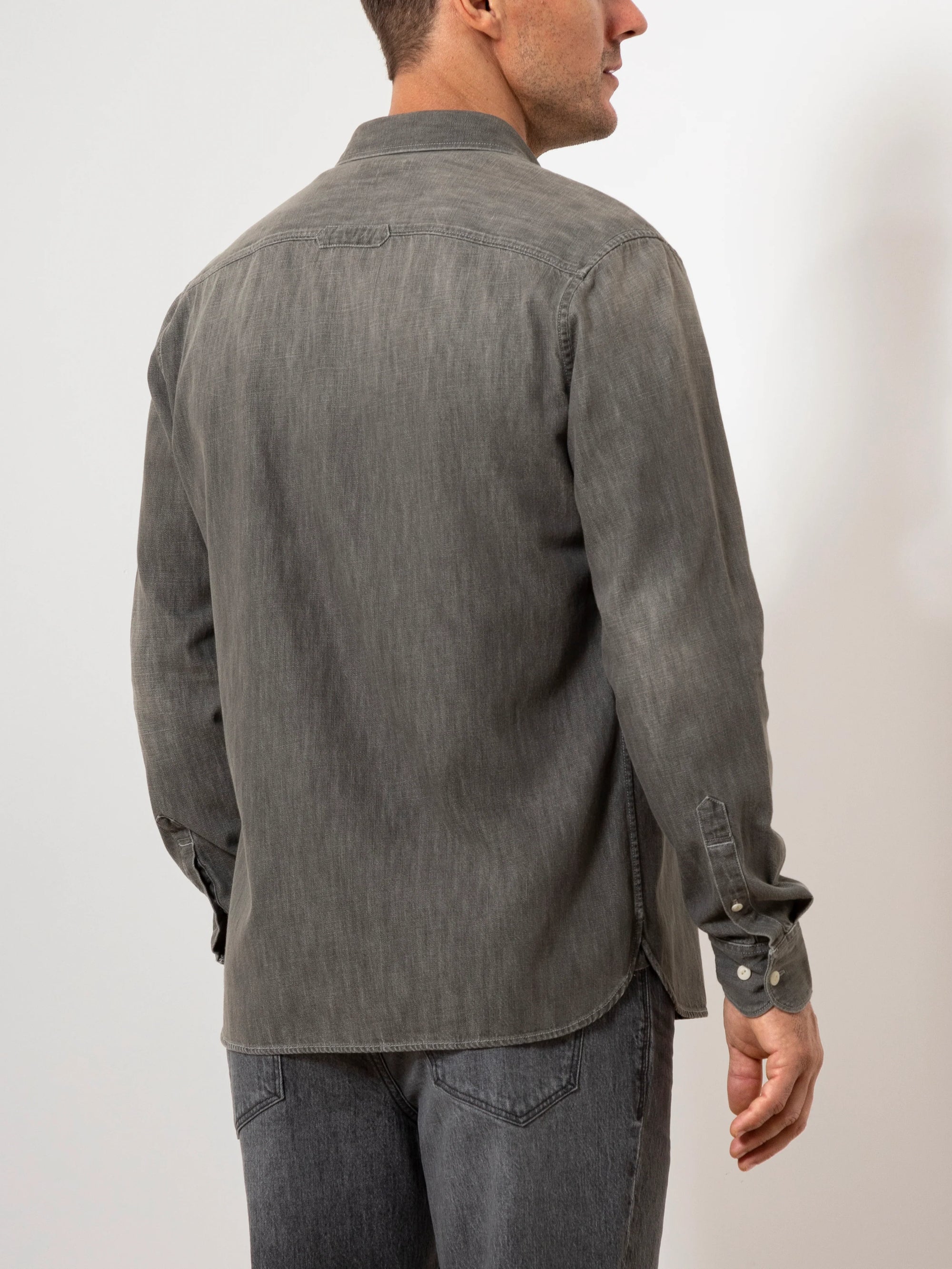 Fulton Denim Shirt - Light Grey Denim