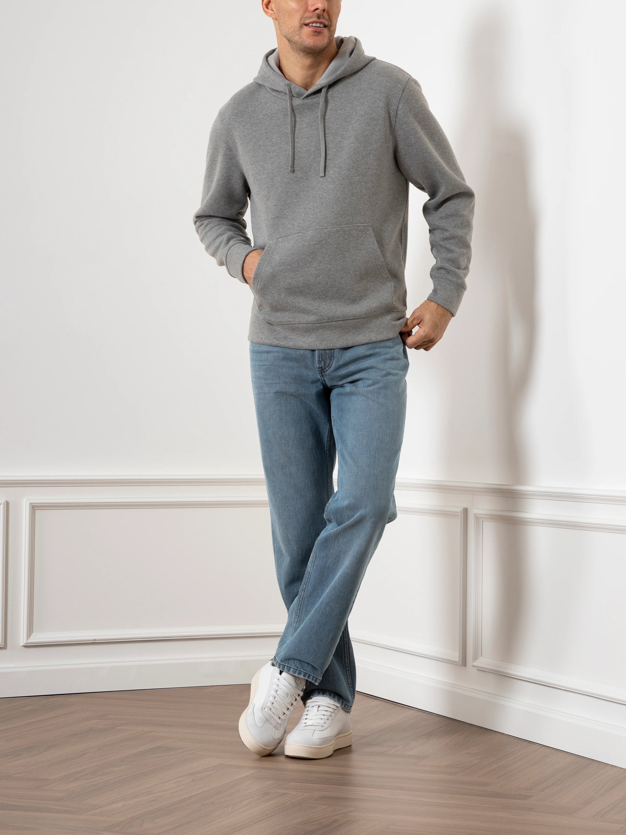 Harper Pocket Hoodie - Grey Heather