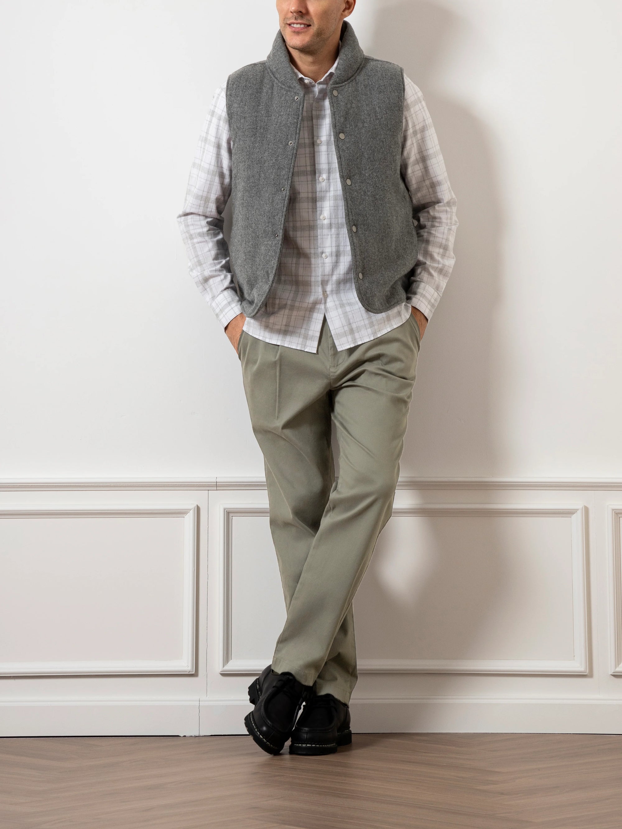 Raul Puffer Vest - Dark Charcoal