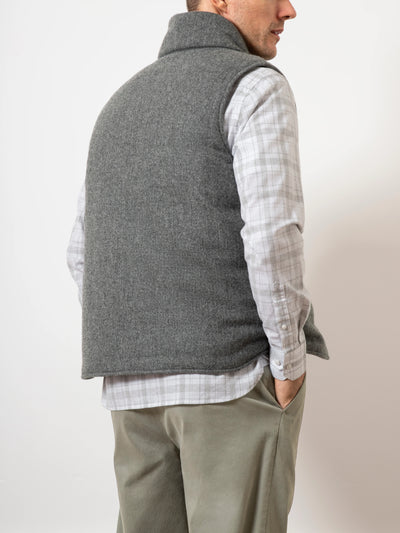 Raul Puffer Vest - Dark Charcoal