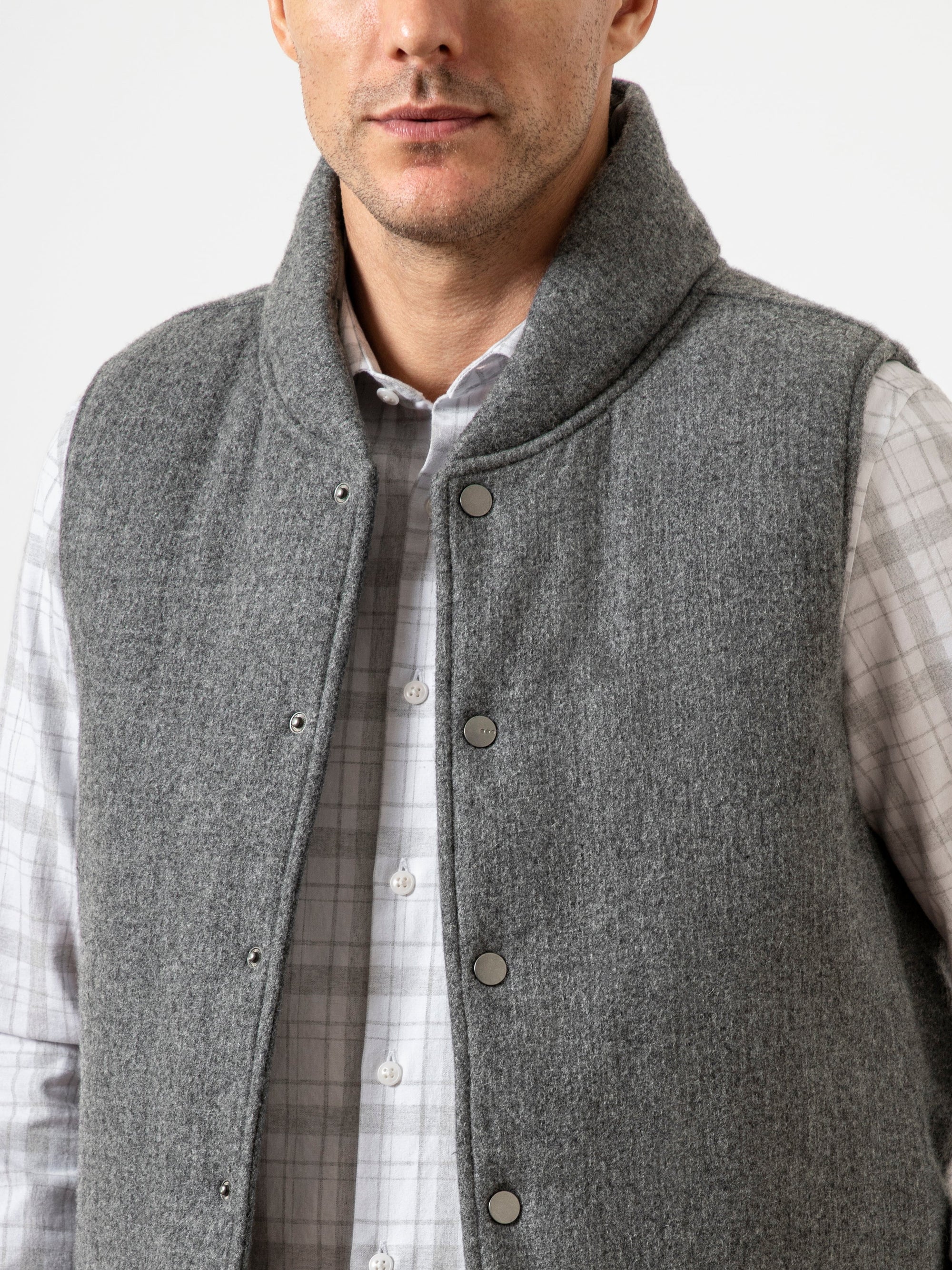 Raul Puffer Vest - Dark Charcoal