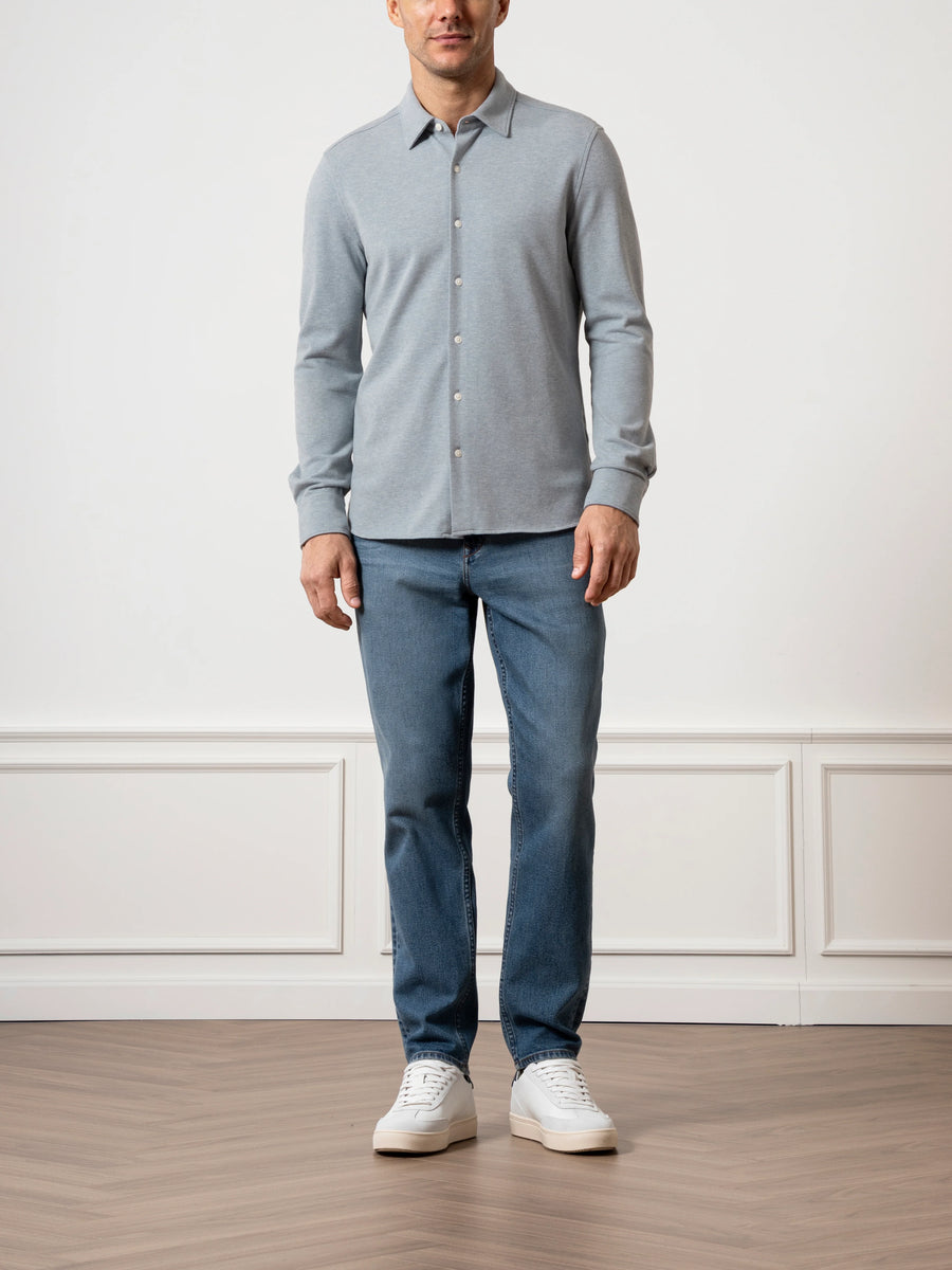 Darcy Heather Shirt - Mid Blue