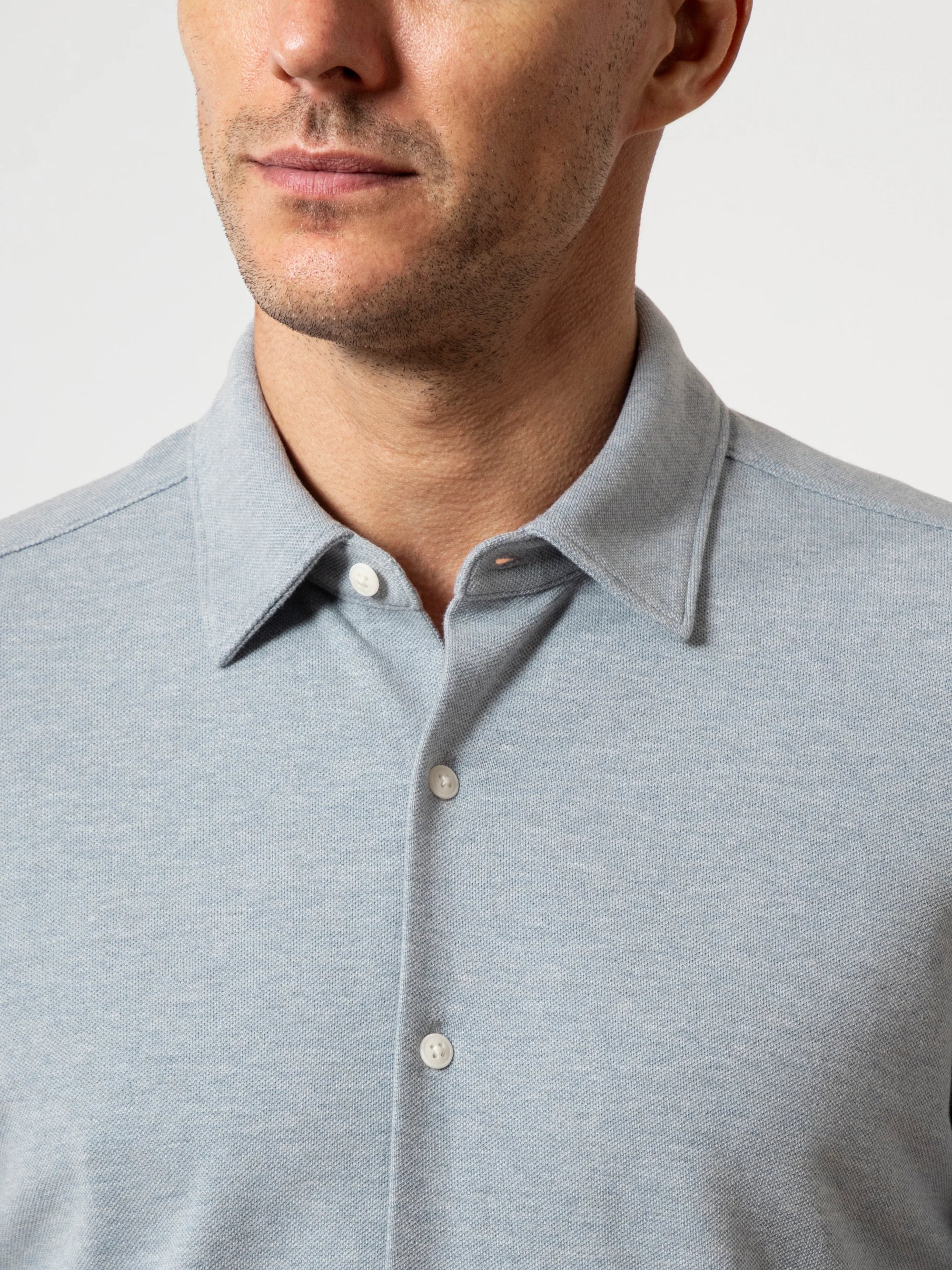 Darcy Heather Shirt - Mid Blue