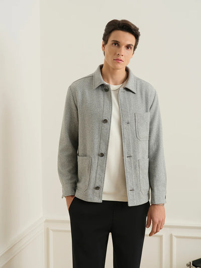 Remi Tweedy Jacket - Light Grey Heather