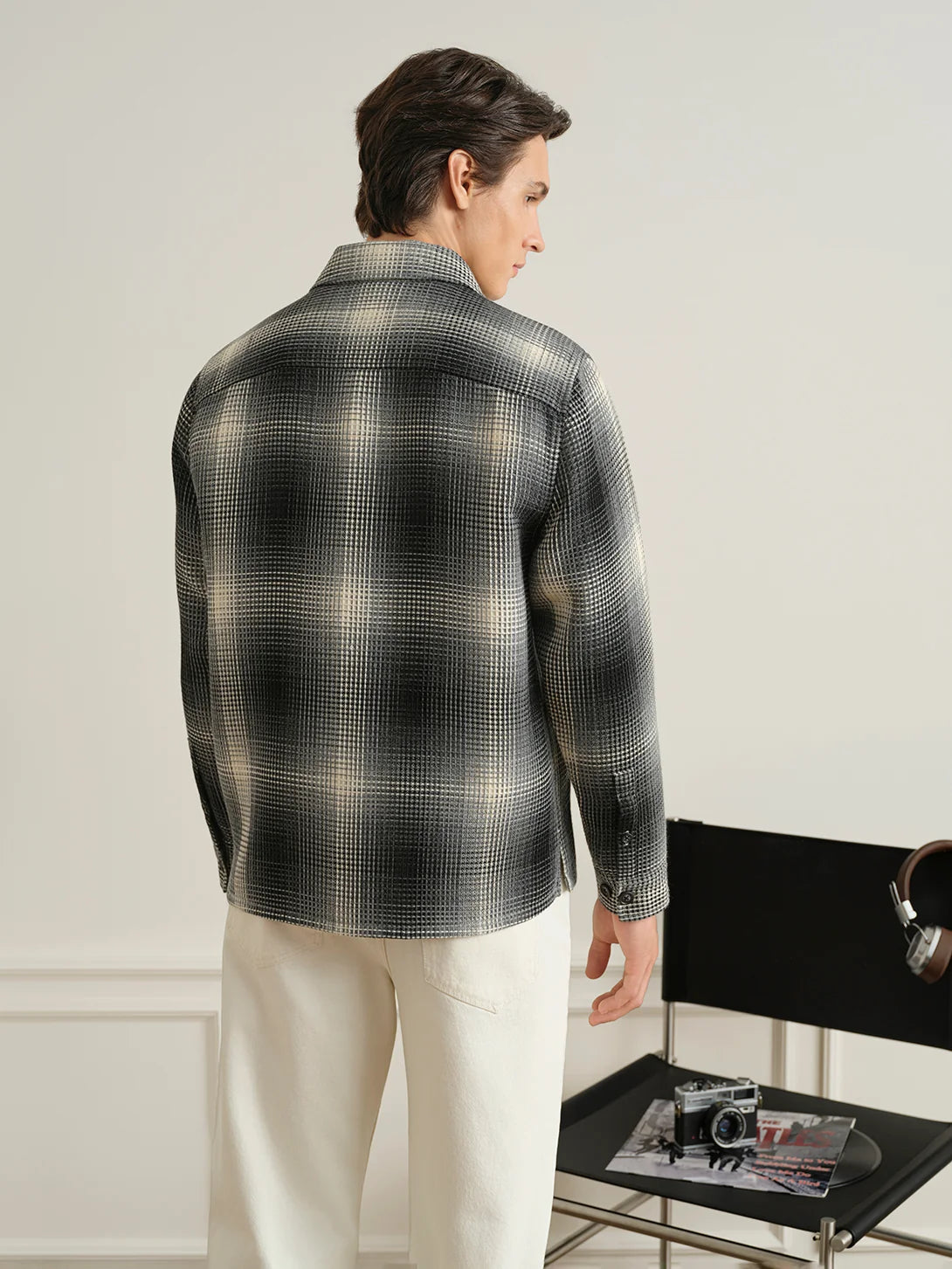 Vance Tartan Overshirt - Charcoal & Black