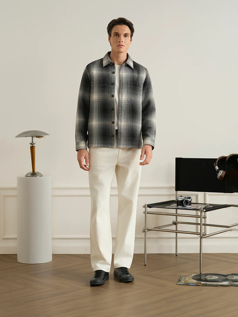 Vance Tartan Overshirt - Charcoal & Black