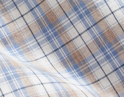 Windowpane Plaid Hutcheson Shirt - Blue Multi