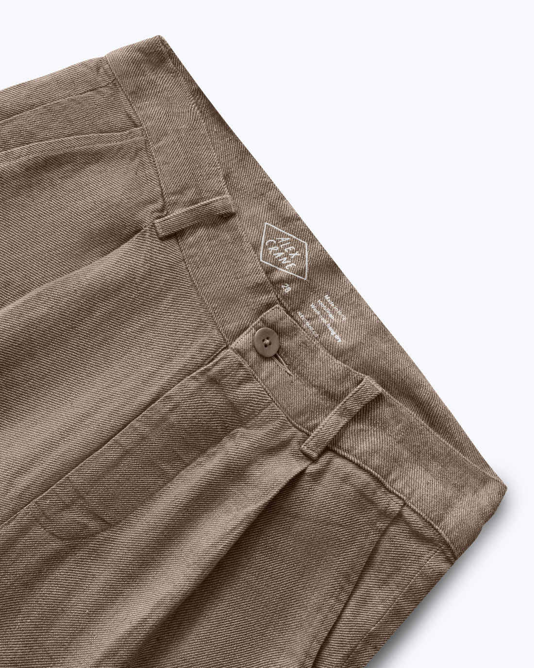 Alta Pleated Linen Trousers - Chai Twill