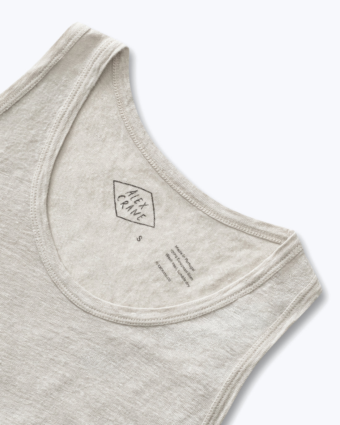 Knit Linen Tank Tee - Bone
