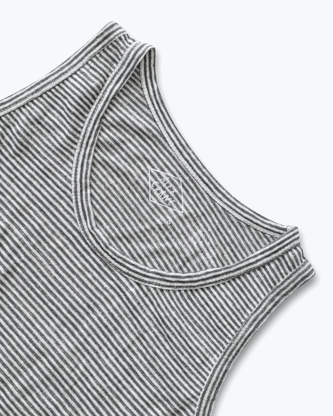 Knit Linen Tank Tee - Lines