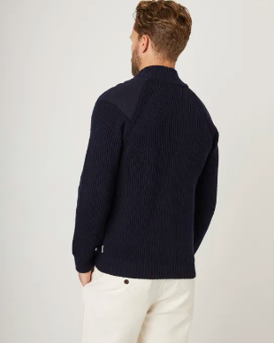 Foxton Quarter Zip Neck - Navy