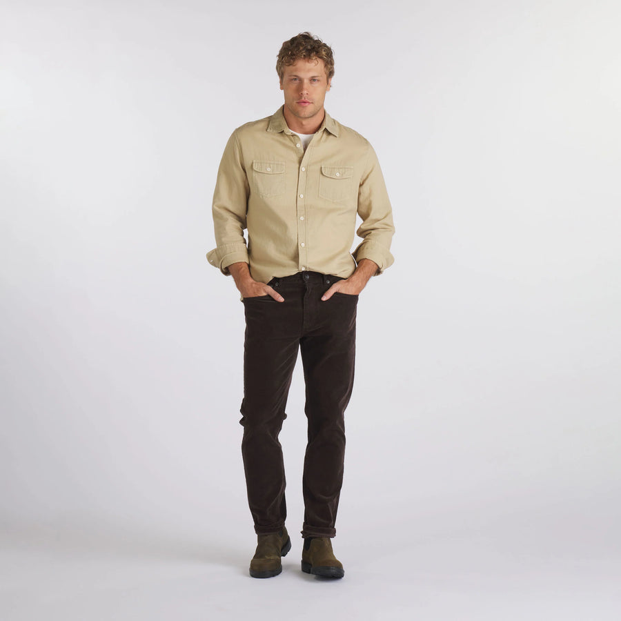 Burlington 5 Pocket Stretch Corduroy - Coffee Bean