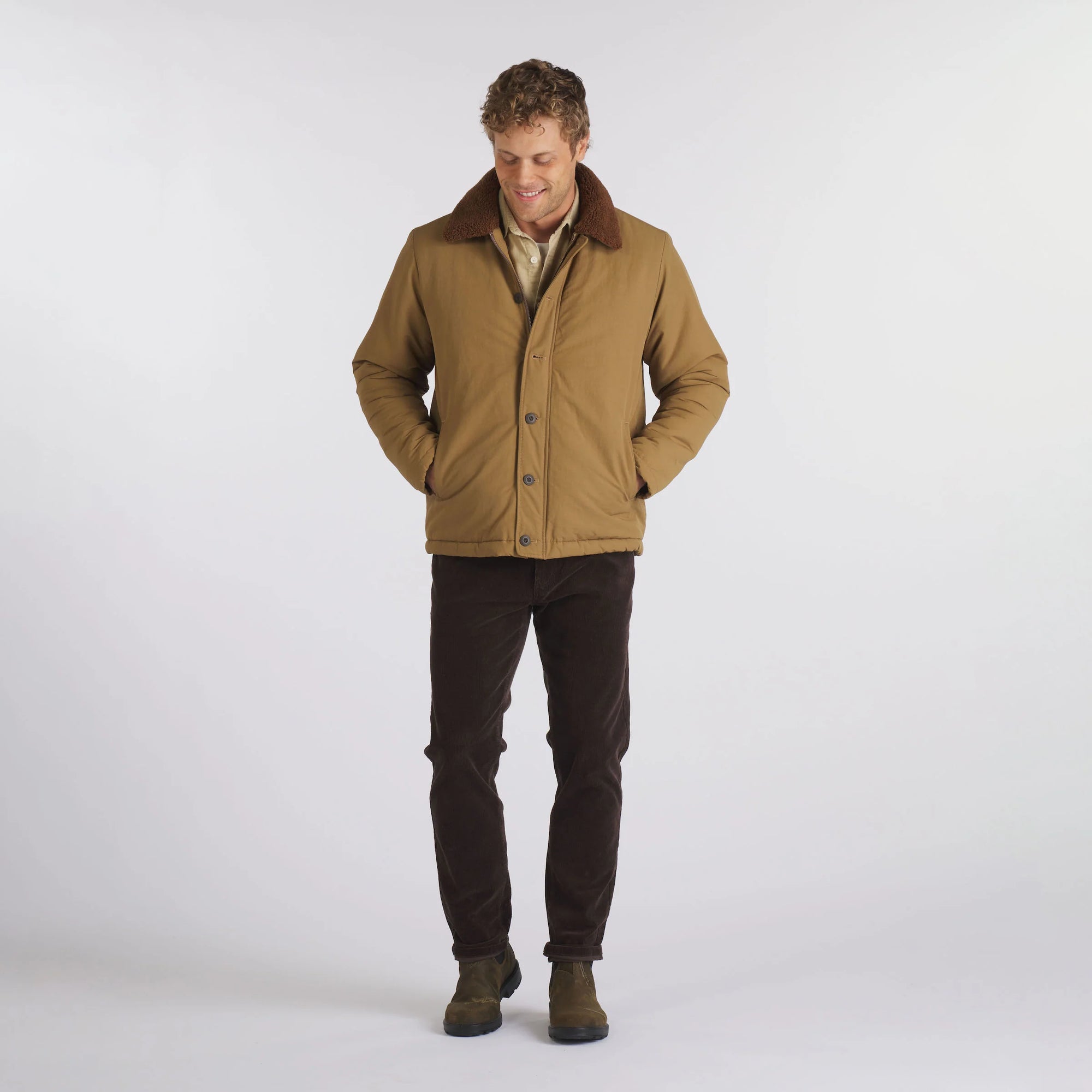 Burlington 5 Pocket Stretch Corduroy - Coffee Bean