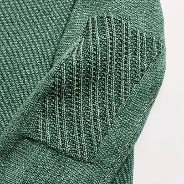Garment-Dyed Henley Sweater - Jungle Green