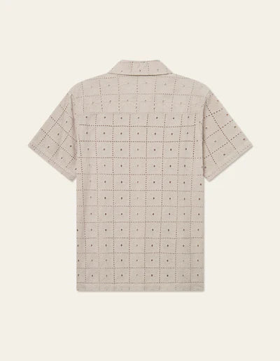 Hector Anglaise Short Sleeve Shirt - Light Sand