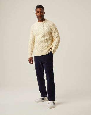 Hudson Aran  Jumper - Ecru