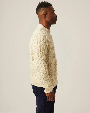 Hudson Aran  Jumper - Ecru