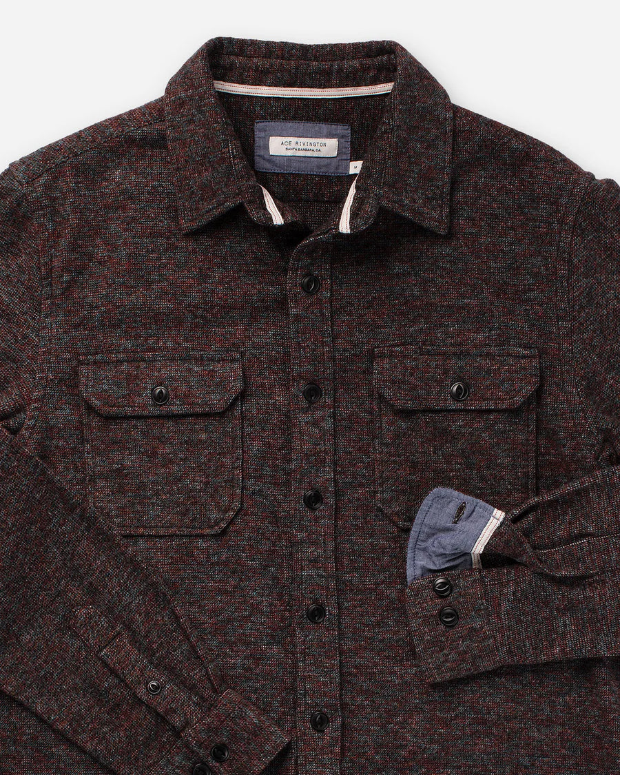 Winter Flannel Utility Shirt - Iron Opal