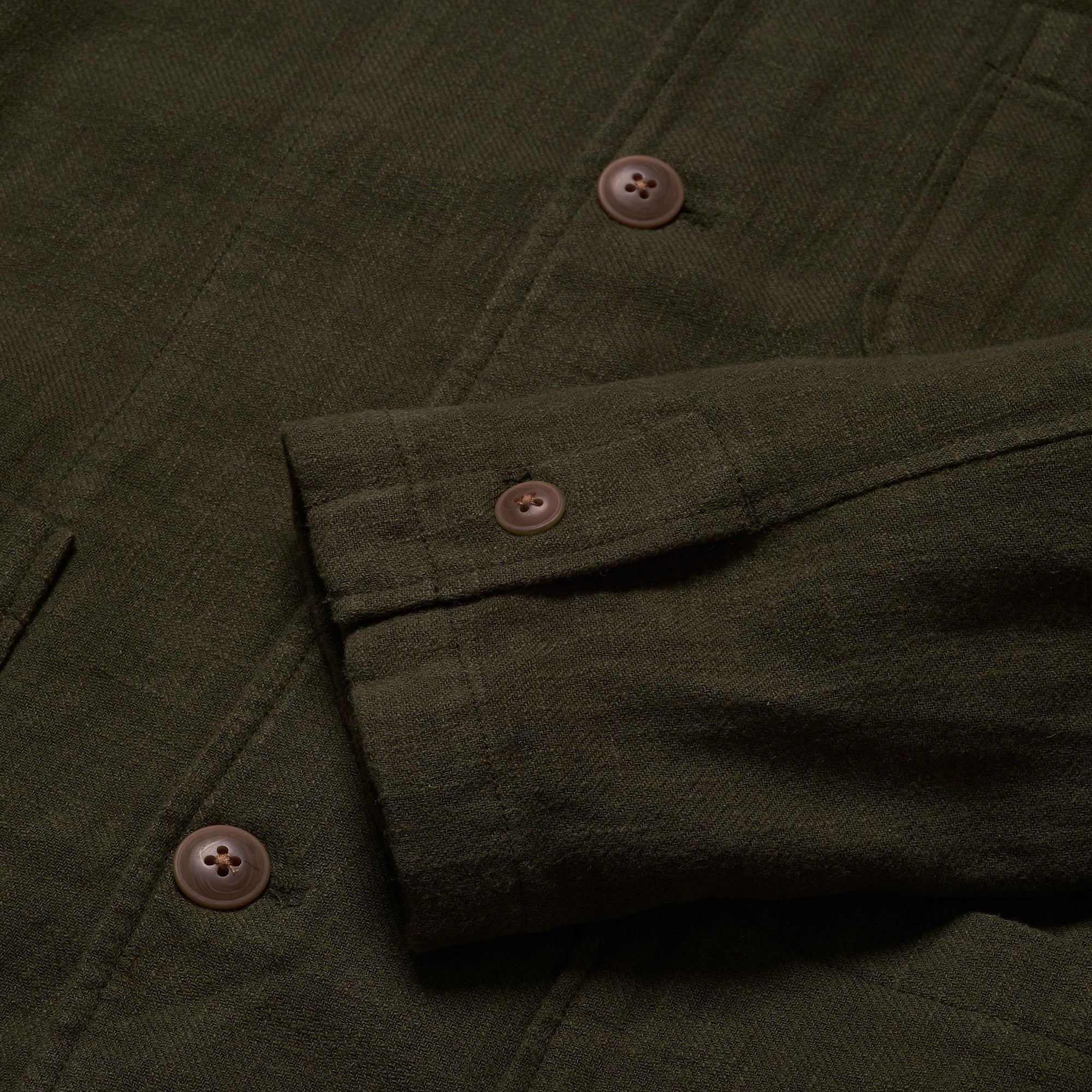 Nelson Ramie Stand Up Collar Blazer - Dark Olive