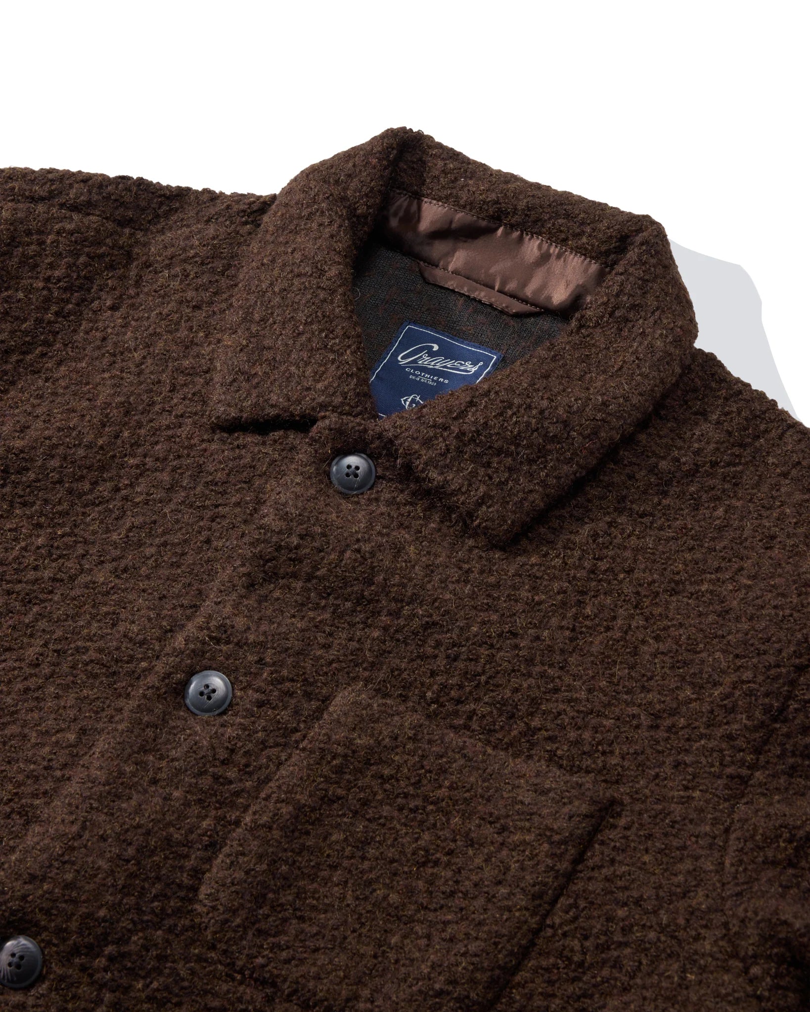 Boucle Car Coat - Dark Chocolate