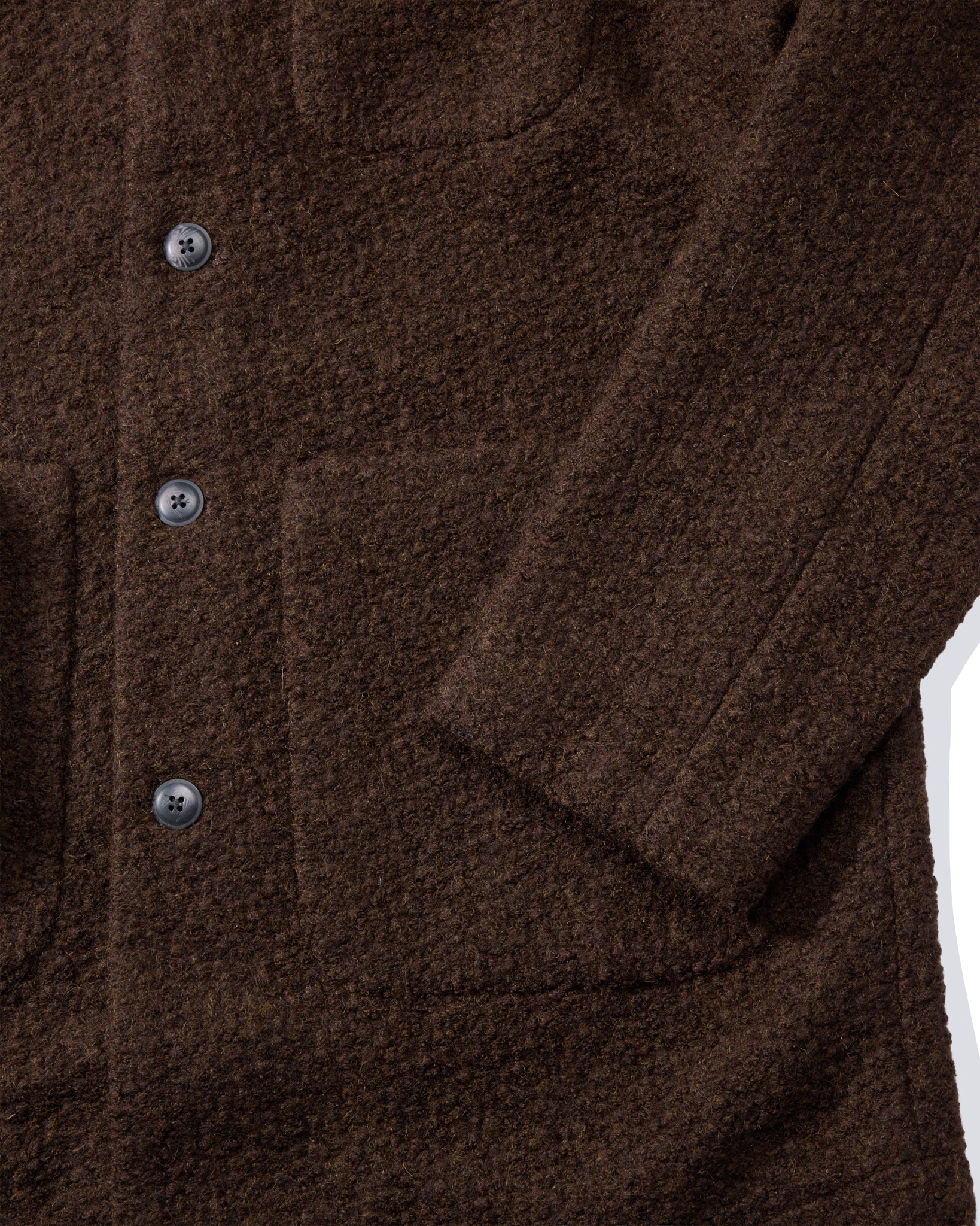 Boucle Car Coat - Dark Chocolate