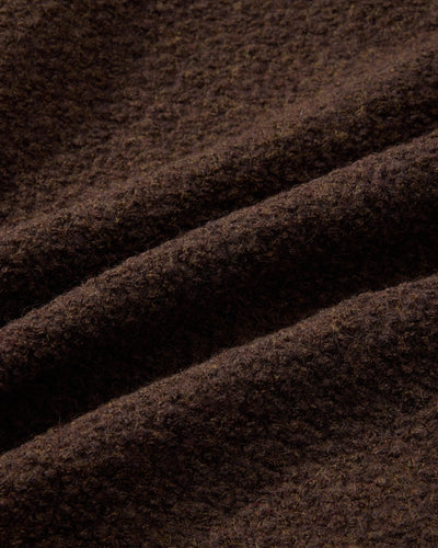 Boucle Car Coat - Dark Chocolate