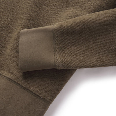 Dunlop Reverse Fleece Crew - Moss