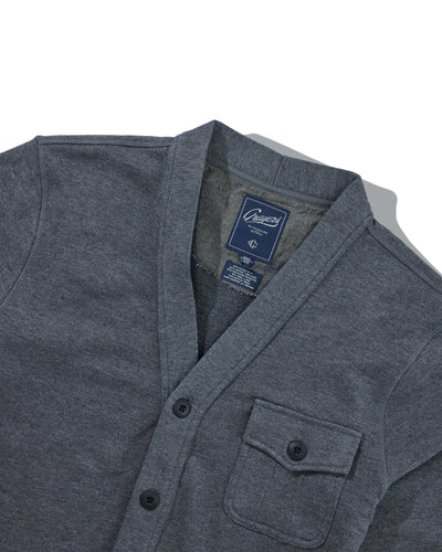 Boise Terry Cardigan - Charcoal