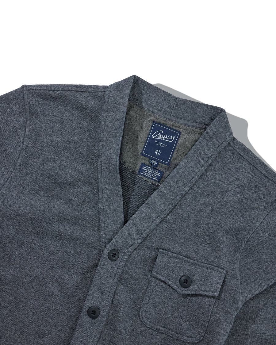 Boise Terry Cardigan - Charcoal