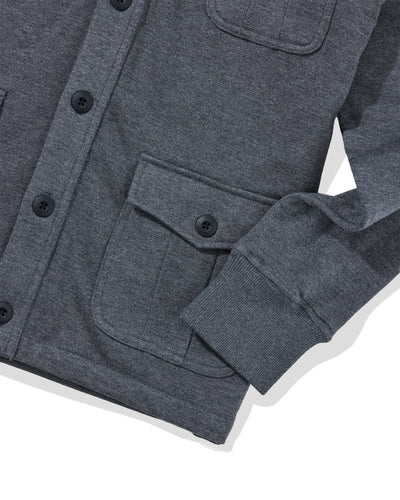 Boise Terry Cardigan - Charcoal