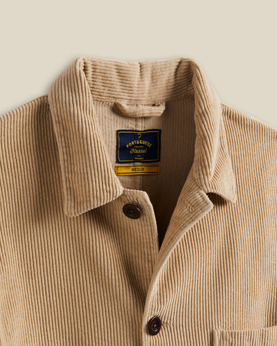 Labura Corduroy Chore Coat - Beige