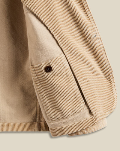 Labura Corduroy Chore Coat - Beige