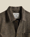 Labura Wool Herringbone Chore Coat - Brown