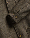 Labura Wool Herringbone Chore Coat - Brown