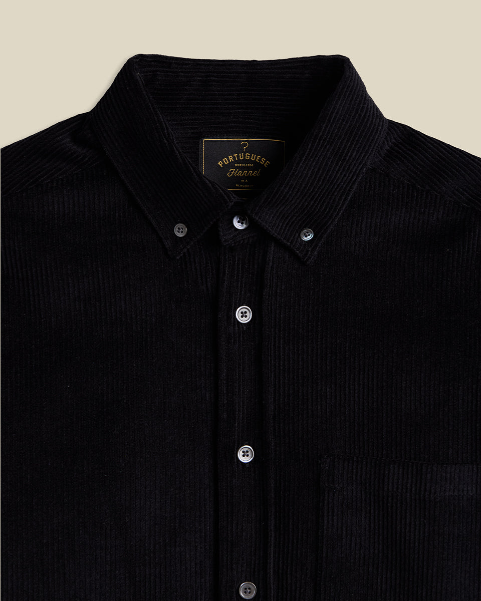 Lobo Corduroy Shirt - Black