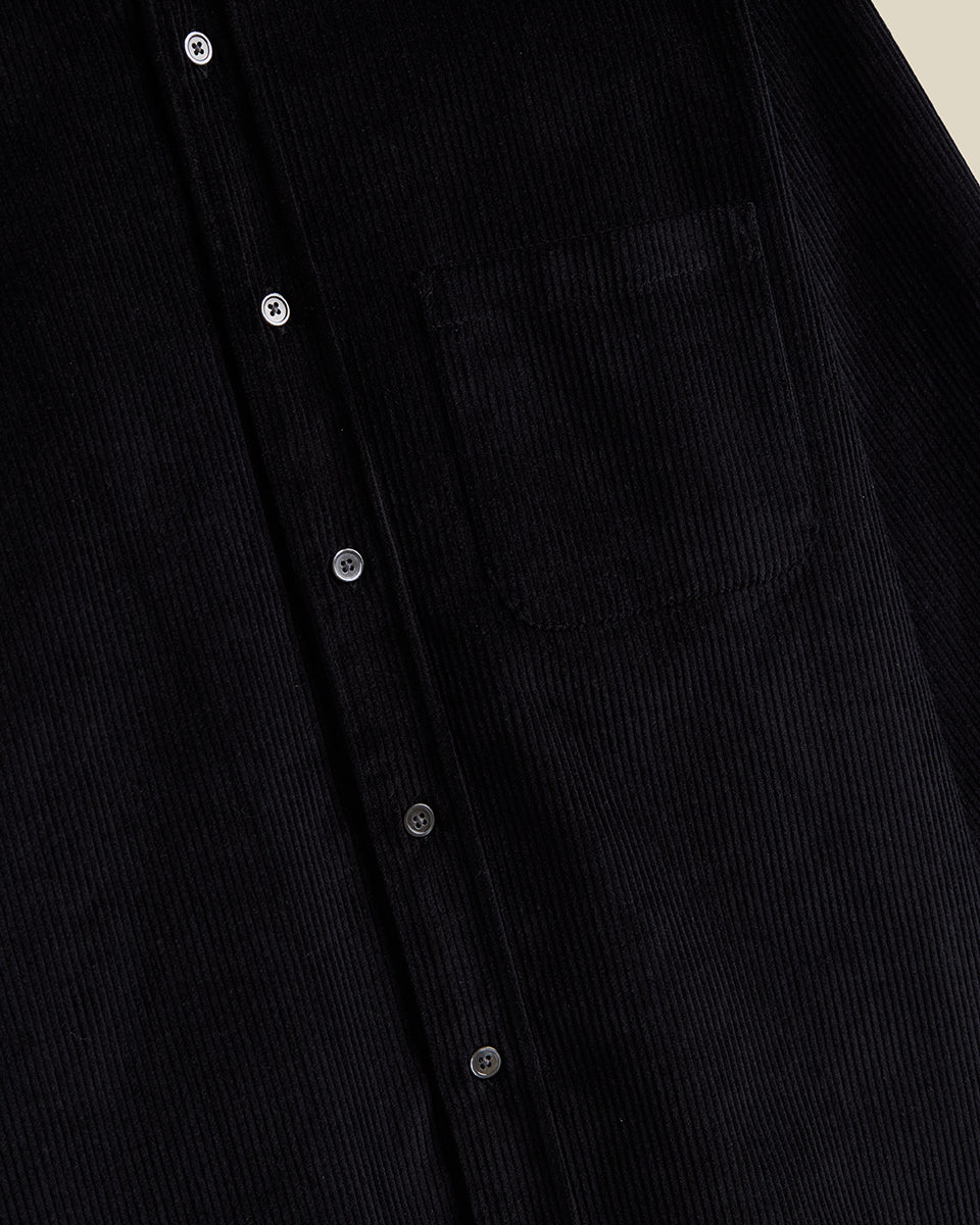 Lobo Corduroy Shirt - Black