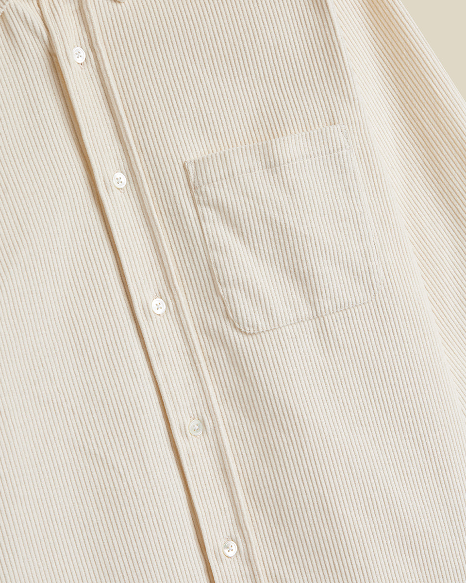 Lobo Corduroy Shirt - Ecru