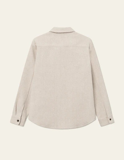 Lennon Bouclé Overshirt - Ivory