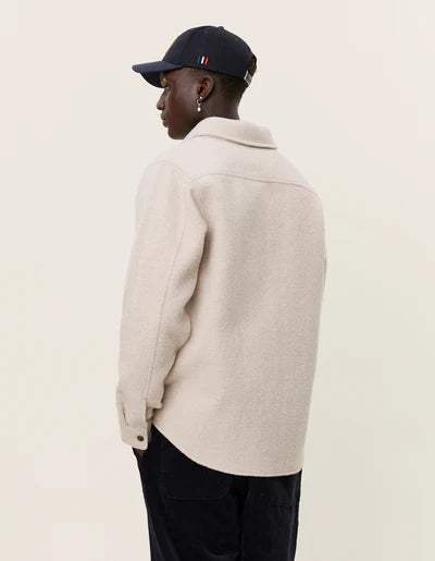 Lennon Bouclé Overshirt - Ivory