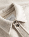 Lennon Bouclé Overshirt - Ivory