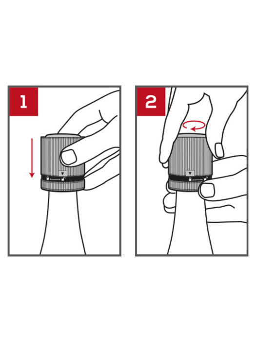 Line Cork Champagne Stopper - Carbon