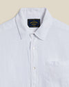 Long Sleeve Linen Button Down - White