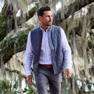 Loudoun Quilted Vest - Bluestone