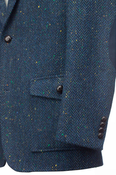 Kavanagh Irish Tweed Classic Fit Blazer - Blue