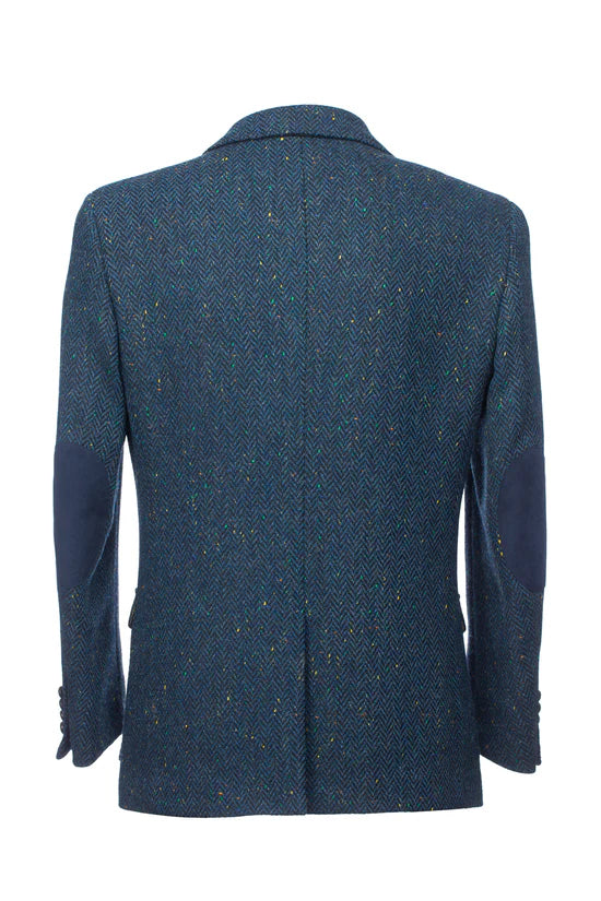 Kavanagh Irish Tweed Classic Fit Blazer - Blue