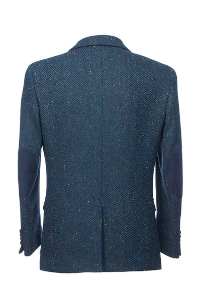 Kavanagh Irish Tweed Classic Fit Blazer - Blue